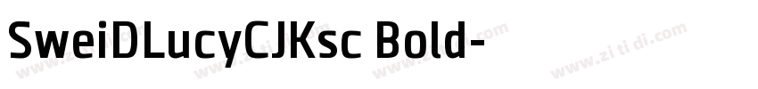 SweiDLucyCJKsc Bold字体转换